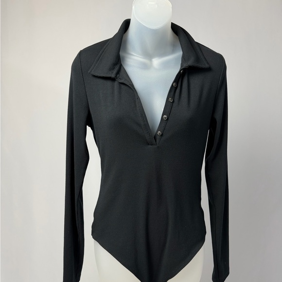 American Eagle Outfitters Black Long Sleeve Bodysuit - Picture 4 of 4